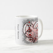 Mug Robots de science-fiction amoureux (Devant droit)