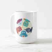 Mug robots qui regardent vers le bas (Devant gauche)