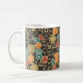 Mug Robots sur brun (Gauche)