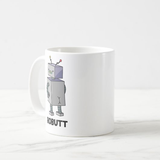Mug Robutt Funny Robot Pun (Devant gauche)