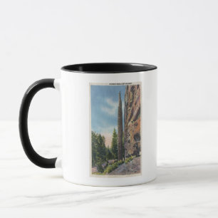 Mug Roche de cheminée sur la route de Cody, vue du