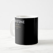 Mug Roche galactique profonde et pierre blanche classi (Devant gauche)