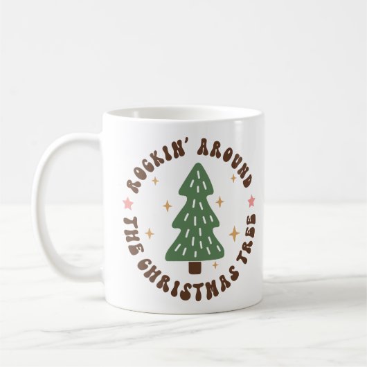 Mug Rocher Autour De L'Arbre De Noël (Gauche)