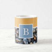 Mug Rocher de plage bleu orangé (Centre)