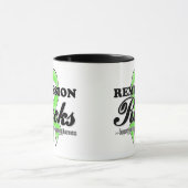 Mug Roches de remise - conscience de lymphome de (Centre)