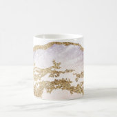 Mug *~* Rock Agate Aquarelle Géode Gold Parties scinti (Centre)