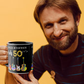 Mug Rock and Roll 50th Birthday Guitars