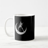 Mug Rock And Roll Skeleton Jouer Guitare Rock Sur Lune (Gauche)