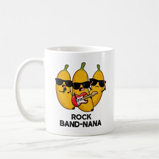 Mug Rock Band-nana Funny Banana Pun (Gauche)