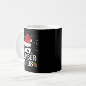 Mug Rock Climber Claus Christmas Lights Pajama Family (Devant gauche)