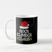 Mug Rock Climber Claus Christmas Lights Pajama Family (Gauche)
