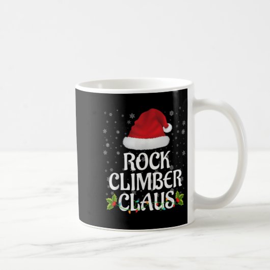 Mug Rock Climber Claus Christmas Lights Pajama Family (Droite)