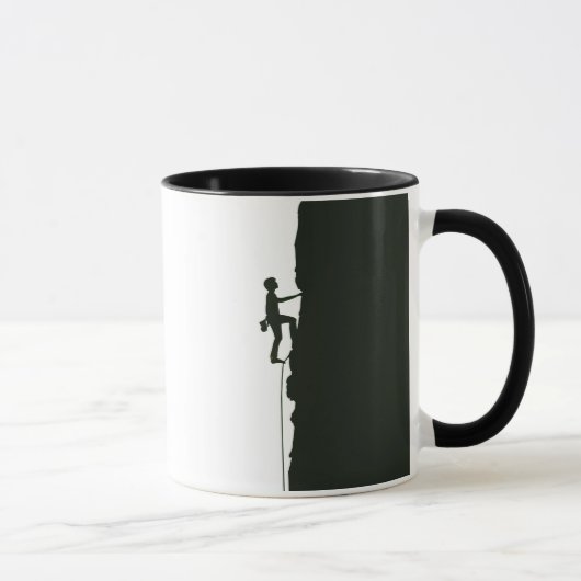 Mug Rock Climbing Mountain Climber Silhouette (Droite)
