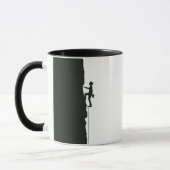 Mug Rock Climbing Mountain Climber Silhouette (Gauche)