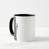 Mug Rock Climbing Mountain Climber Silhouette (Devant gauche)
