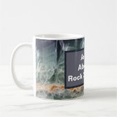 Mug Rock Collector Humour violet vert pierre polie (Gauche)