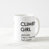 Mug Rock Escalade fille cadeau tendance pour elle (Devant droit)