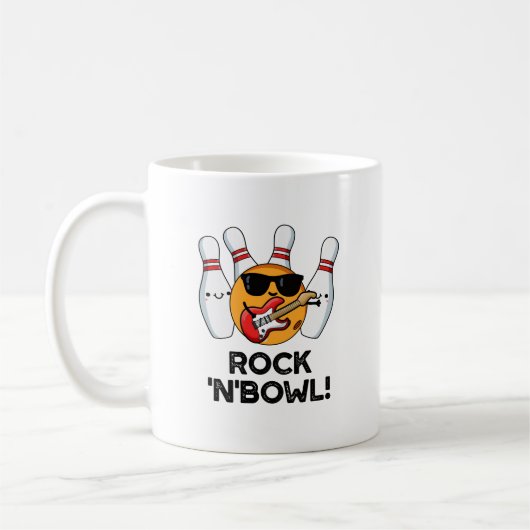 Mug Rock Et Bowl Drôle Bowling Pun (Gauche)