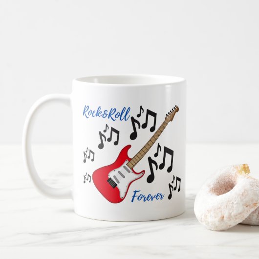 Mug Rock Et Roulez Pour Toujours Musique (Avec donut)