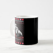 Mug Rock Hyrax Valentine's Day Ugly Sweater Style (Devant gauche)