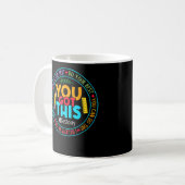 Mug Rock Le Jour De Test De L'Enseignant De Test Vous  (Devant gauche)