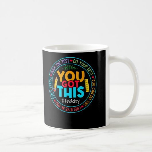 Mug Rock Le Jour De Test De L'Enseignant De Test Vous  (Droite)