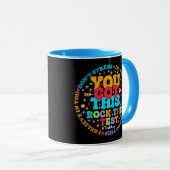 Mug Rock Le Jour De Test De L'Enseignant De Test Vous (Devant droit)