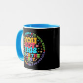 Mug Rock Le Jour De Test De L'Enseignant De Test Vous (Devant gauche)