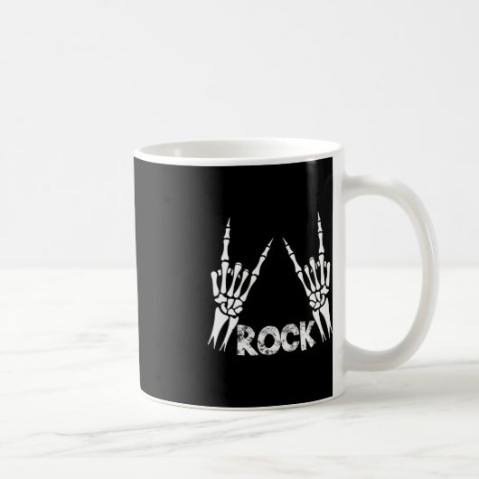 Mug Rock On Band Tee - shirts For Women Rock And Roll  (Droite)