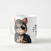 Mug Rock On! – Personalized Rock Cat (Devant gauche)