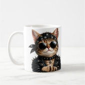 Mug Rock On! – Personalized Rock Cat (Gauche)