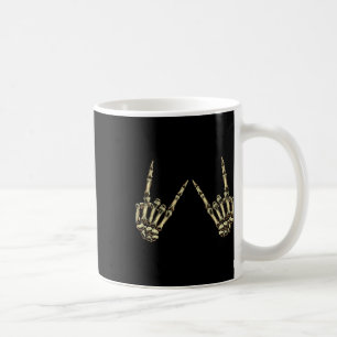 Mug Rock On Rock Et Roll Skeleton Mains - Pour Concert