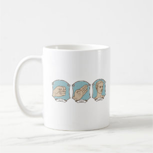 Mug Rock, Papier, César drôle Mot Pun