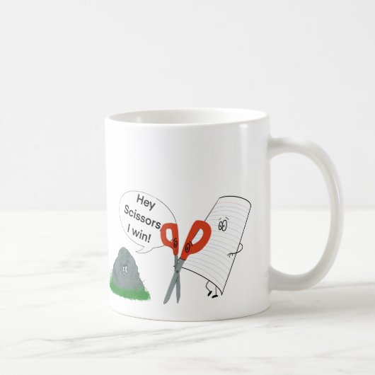 Mug Rock, Papier, Ciseaux (Droite)