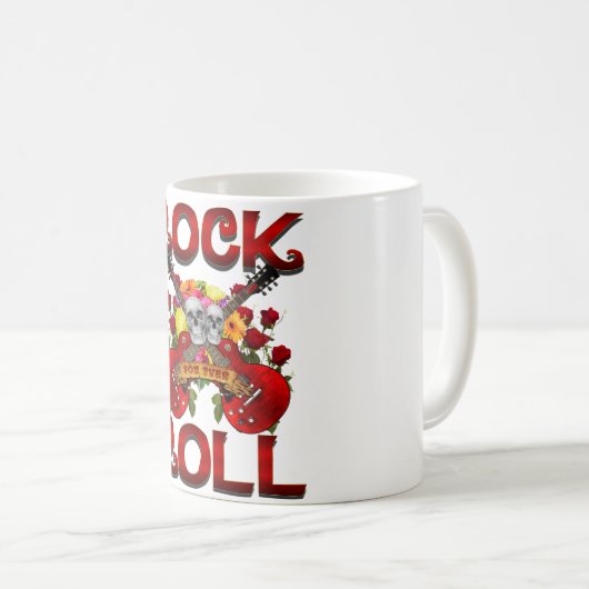 Mug Rock Roll For Ever Skuls (Devant droit)