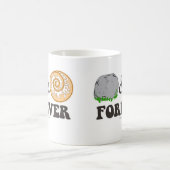 Mug Rock Roll Forever Cartoon Repas Musique Moto (Centre)