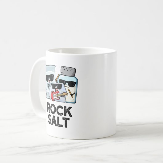 Mug Rock Salt Funny Condiment Music Pun (Devant gauche)