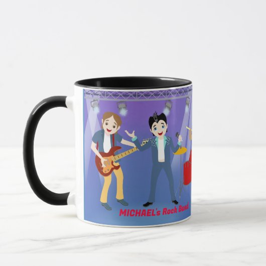 Mug Rock Star Boys Band Anniversaire (Gauche)