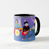 Mug Rock Star Girl Band Anniversaire (Devant droit)