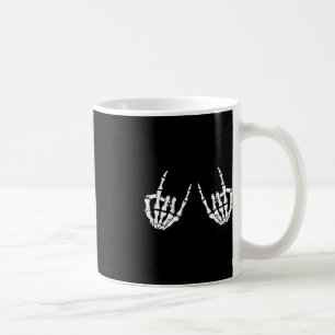 Mug Rock Star Rock Skeleton Hands Rocker Éffrayant Hal