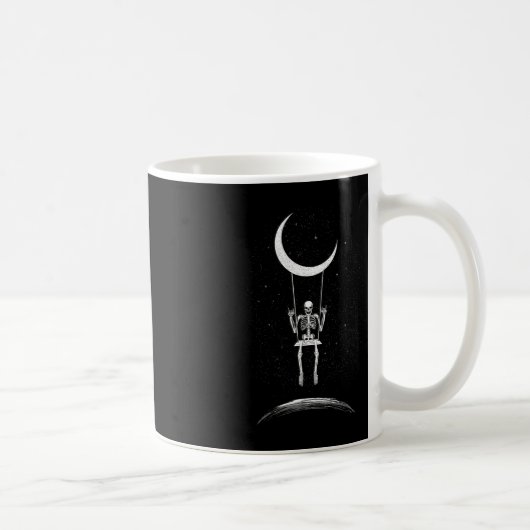 Mug Rock Sur Skeleton Moon Rock Et Roll Men Women Rock (Droite)
