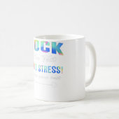 Mug Rock The Test Funny School Professeur Plaisanterie (Devant droit)