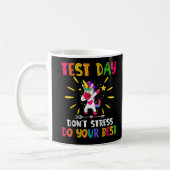 Mug Rock The Test Teacher Test Day Test Test Day Drôle (Gauche)