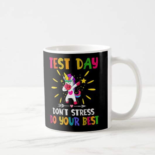 Mug Rock The Test Teacher Test Day Test Test Day Drôle (Droite)