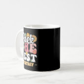 Mug Rock The Test Testing Day Groovy Motivational Teac (Devant gauche)