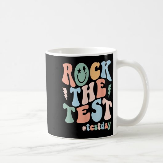 Mug Rock The Test Testing Day Retro Motivational Teach (Droite)