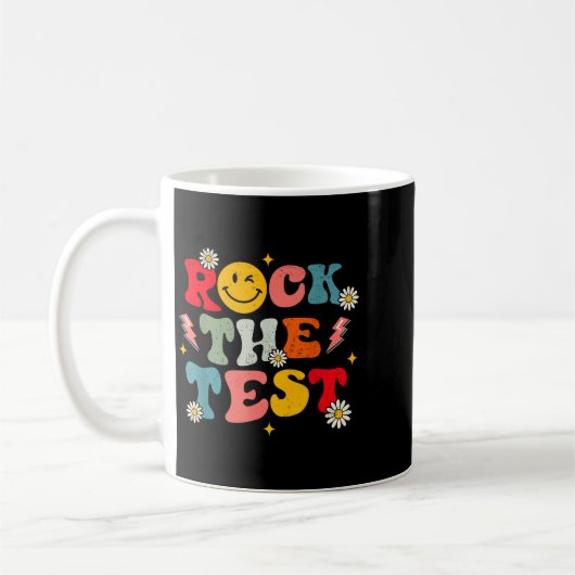 Mug Rock The Test Testing Day Retro Motivational Teach (Gauche)