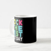 Mug Rock The Test Testing Day Staar Motivational Teach (Devant gauche)