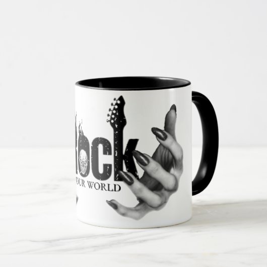 Mug Rock your world  (Devant droit)
