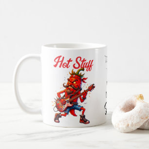 Mug Rocker aux piments rouges avec citation